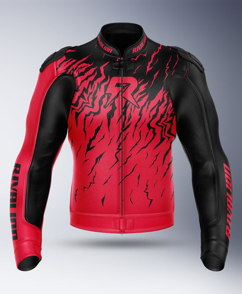 Evo Monster Motorcycle Men Leather Racing Jacket