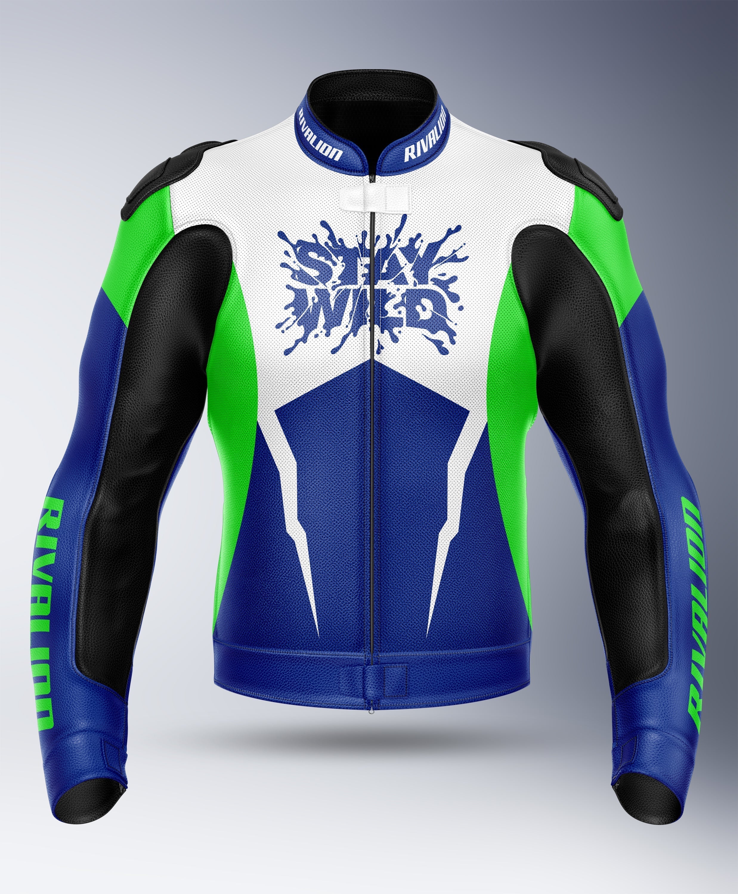 Stay Wild Motorcycle Men Leather Racing Jacket