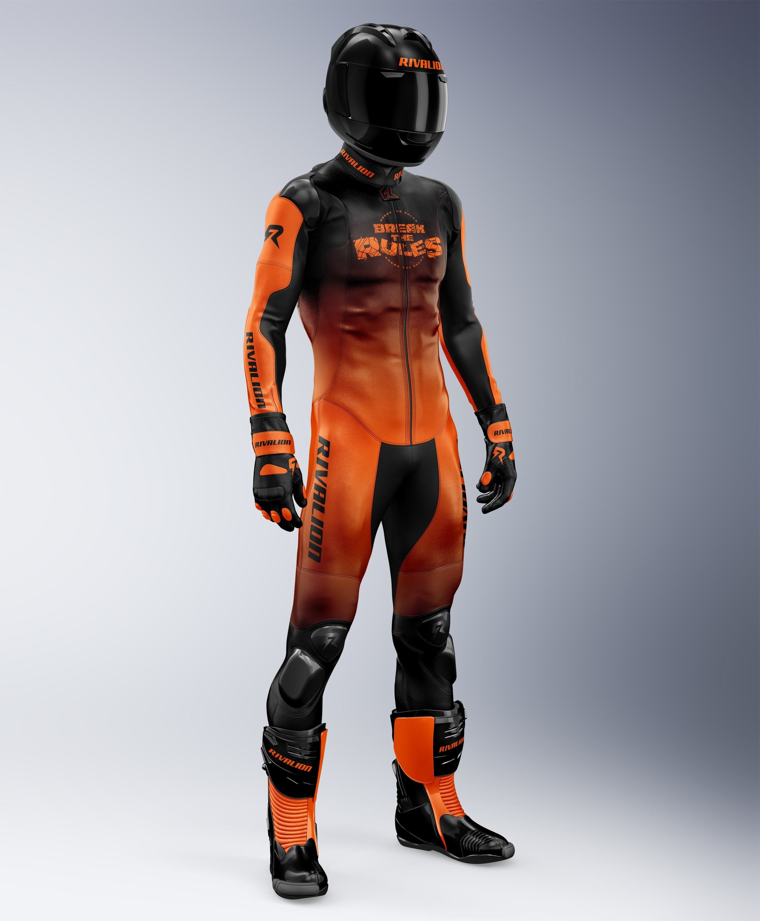 Rules Breaker Motorcycle Men Leather Racing Suit