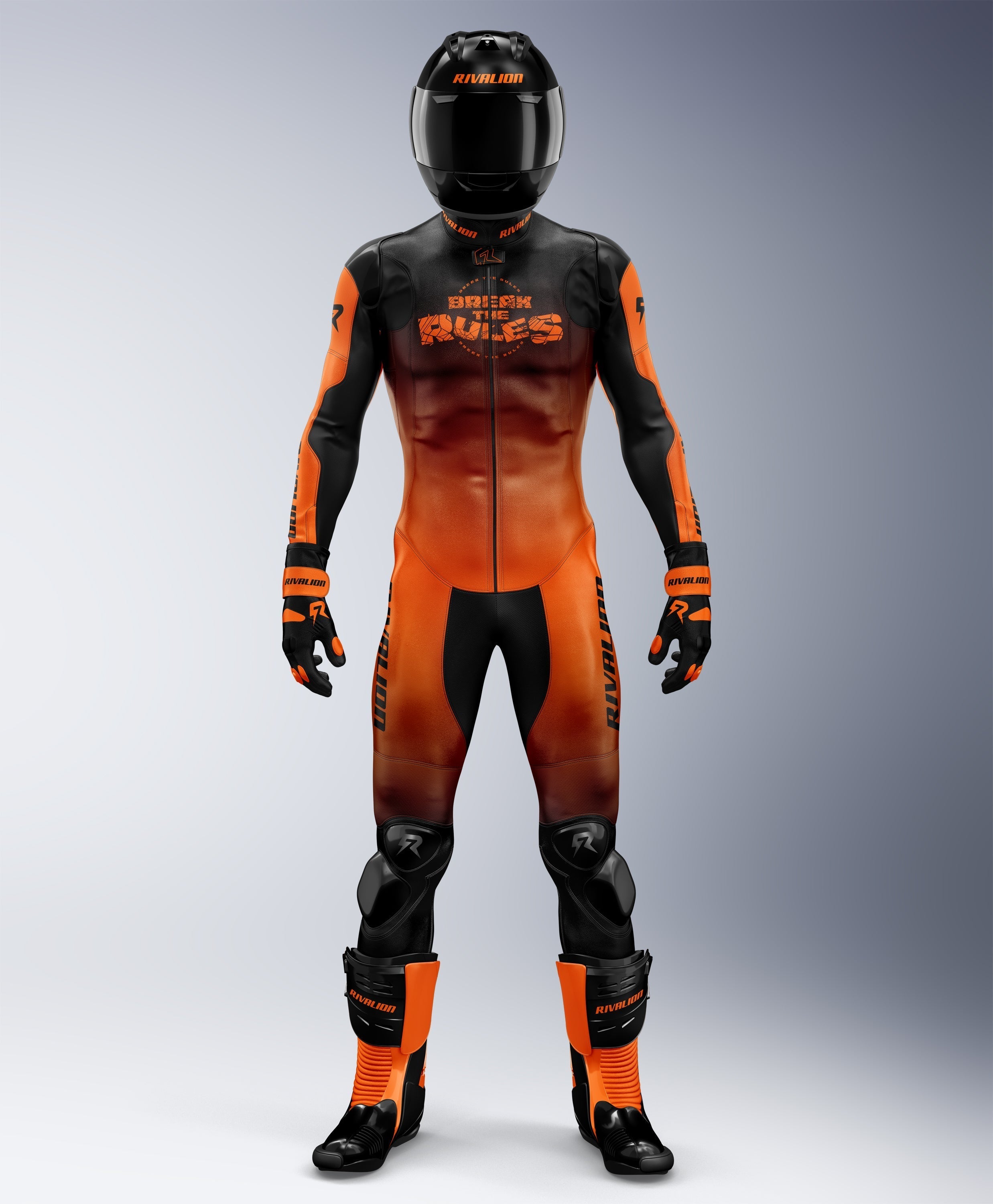 Rules Breaker Motorcycle Men Leather Racing Suit
