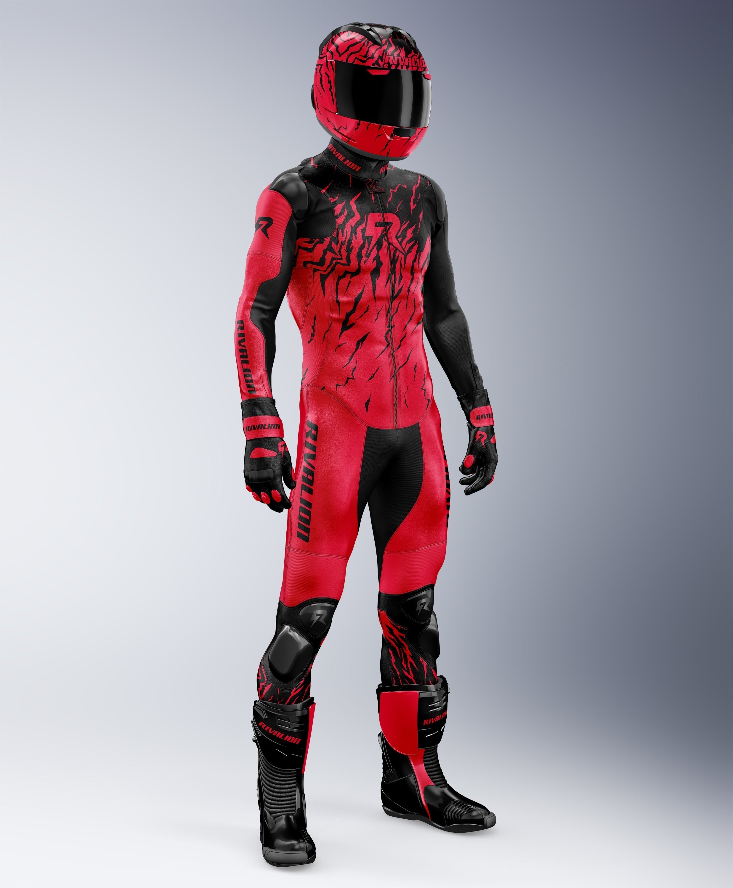 Evo Monster Motorcycle Men Leather Racing Suit