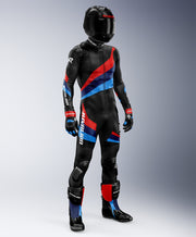 RV1 BMW Black Motorcycle Men Leather Racing Suit