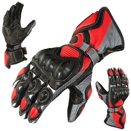 Rules Breaker Motorcycle Men Leather Gloves