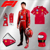 2025 go karting Ferrari F1 Charles Leclerc race suit